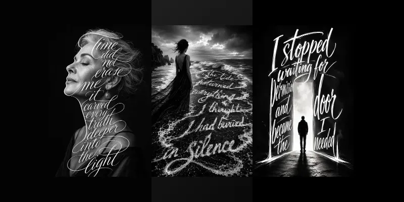 Typographic Poetry Poster Art generated by undefined