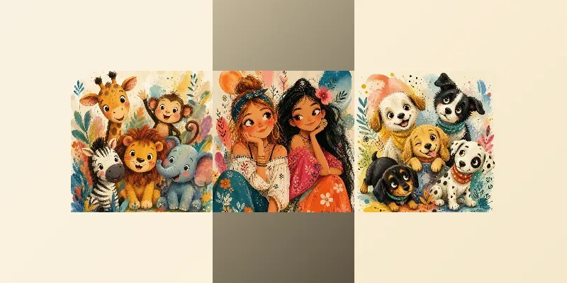 Whimsical Storybook Illustrations generated by undefined