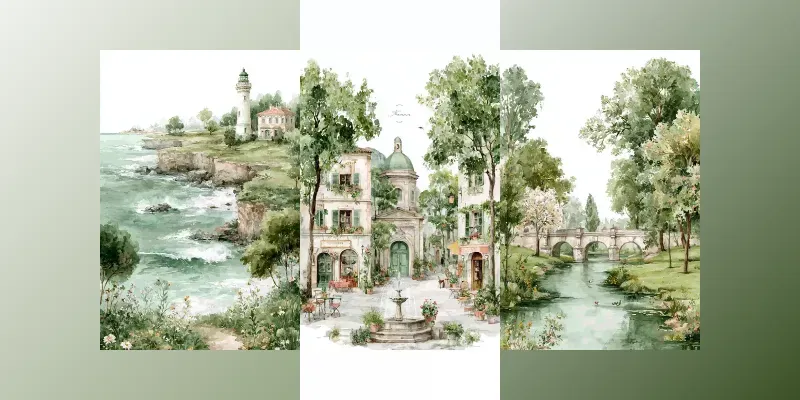 French Countryside Landscapes generated by undefined