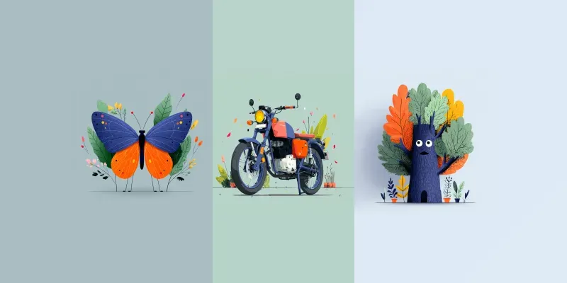 Flat Editorial Minimal Mascot Art generated by undefined