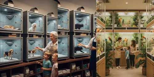 Cinematic Pet Shop Scenes Fujifilm 11 generated by gemini-image