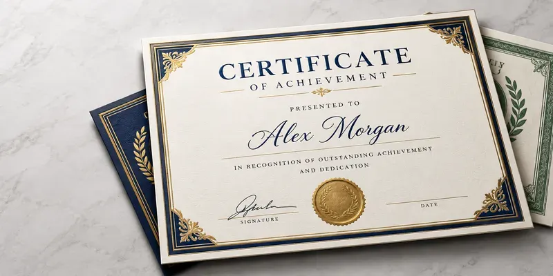 Professional Certificate Recognitions