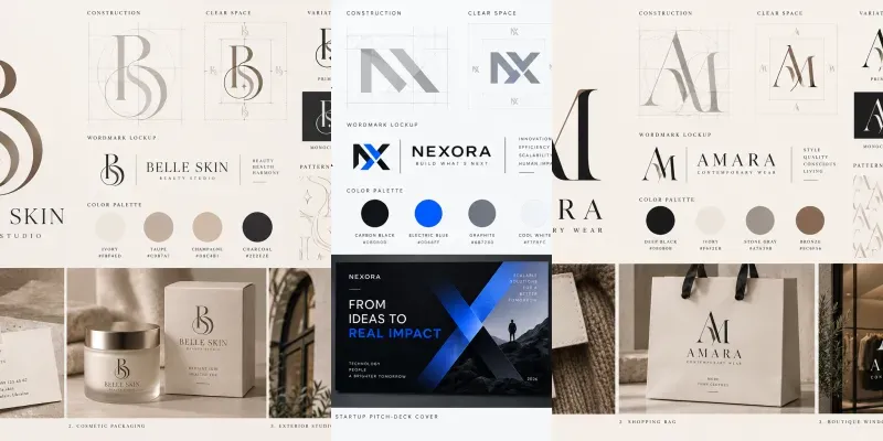 Minimal Monogram Logo Generator generated by undefined