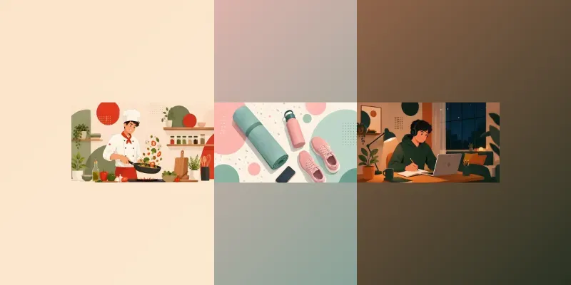 Trendy 2d Flat Illustrations generated by undefined