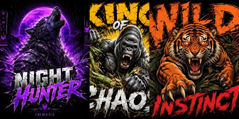 Savage Jungle Typography generated by undefined