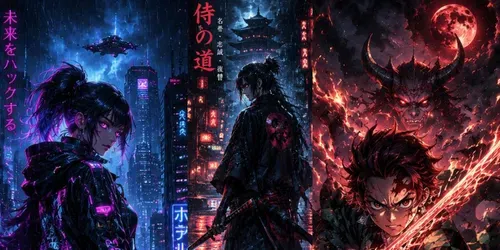Anime Cinematic Posters generated by chatgpt-image
