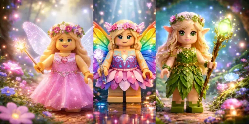 Magical Lego Fantasy Characters generated by undefined