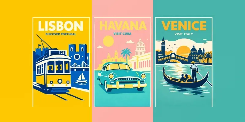 Minimalist Travel Posters generated by undefined