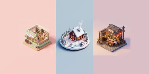 3D Miniature Dioramas generated by gemini-image