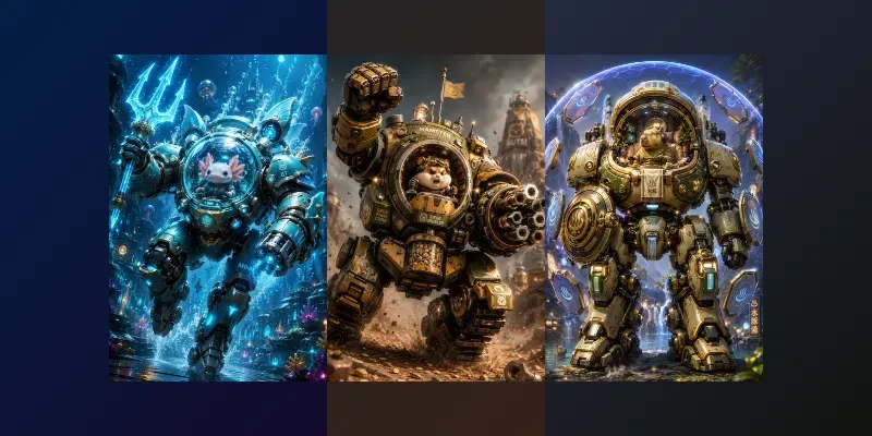 Tiny Animal Battle Mech Generator generated by undefined