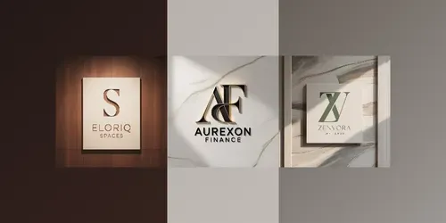 Premium Monogram Wall Logo Designs generated by ideogram
