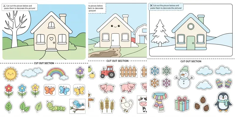 Themed Decorating Worksheets For Kids generated by undefined