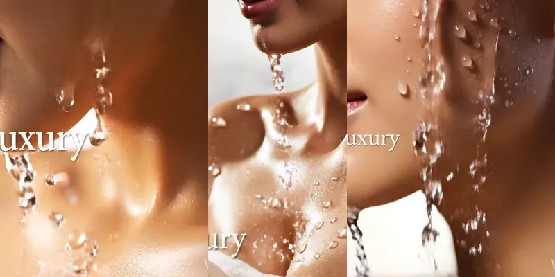 Cinematic Shower Experience Product Ads generated by undefined