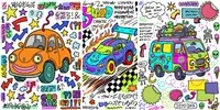 Ms Paint Style Cartoon Car Art gemini-image prompt mini thumbnail