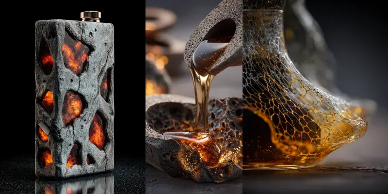 Biotech Mycelium Liquid Gold Luxe generated by undefined