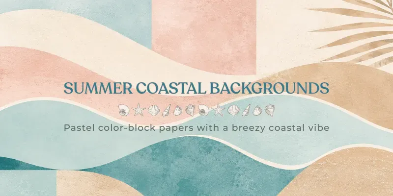 Summer Coastal Digital Background Papers generated by undefined
