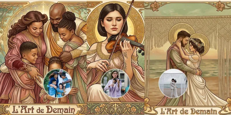 Vintage Mucha Poster Portrait Generator generated by undefined