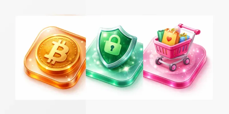 3D Glass Morphism App Icon Generator generated by undefined