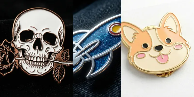 3D Enamel Pin Mockups generated by undefined