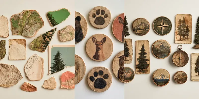 Wilderness Ranger Junk Journal Ephemera generated by undefined
