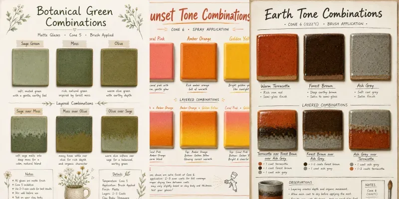 Pottery Glaze Combination Card Generator generated by undefined