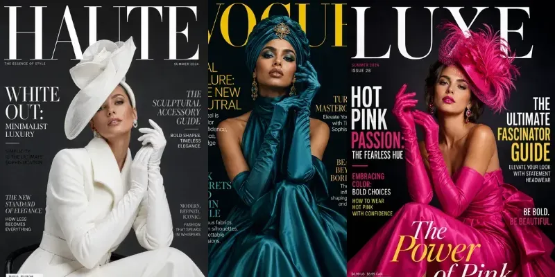 Editorial Beauty Magazine Covers generated by undefined
