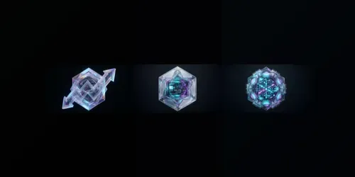 Avantgarde Glassmorphism Polyhedral Fins generated by gemini-image