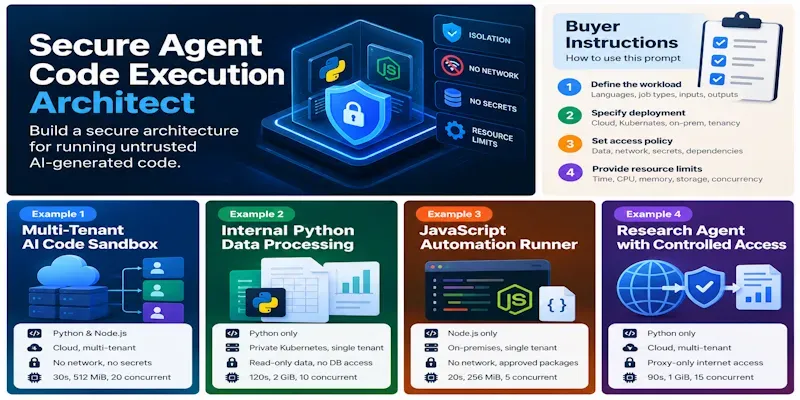 Secure Agent Code Execution Architect