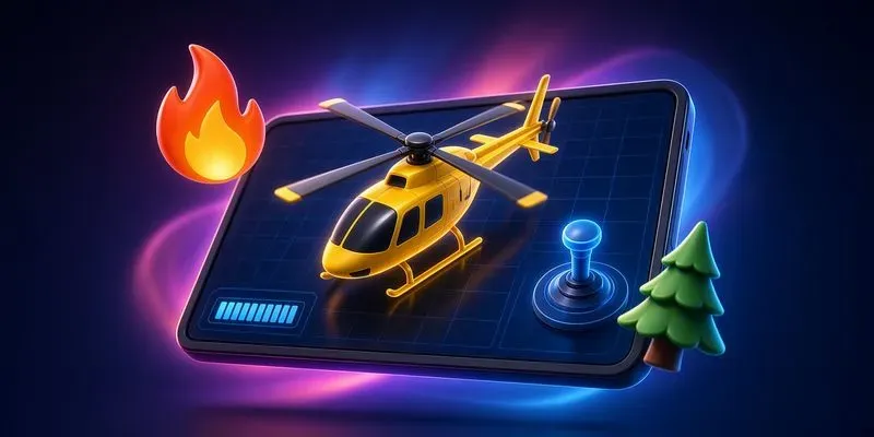 Darkframe Html5 Helicopter Rescue Game