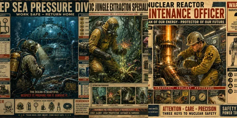 Retro Hazard Propaganda Posters generated by undefined