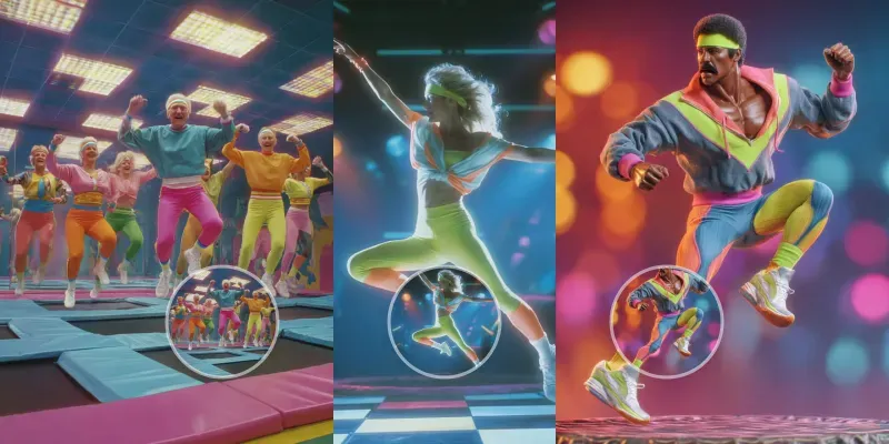 Dynamic 80s Aerobics Video Classes generated by undefined