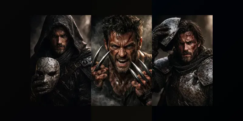 Cinematic Dark Character Portraits generated by undefined