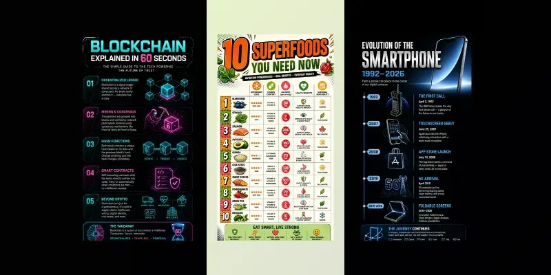 Cinematic Educational Infographic Posters generated by undefined