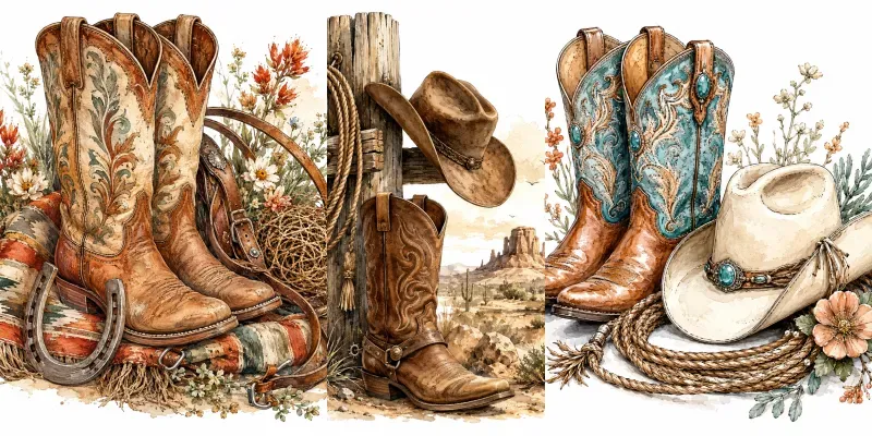 Rustic Western Boot Collections generated by undefined