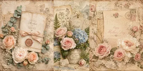 Mothers Day Secret Garden Junk Journals generated by chatgpt-image