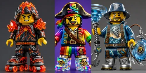 Brickpop Character Collections generated by chatgpt-image