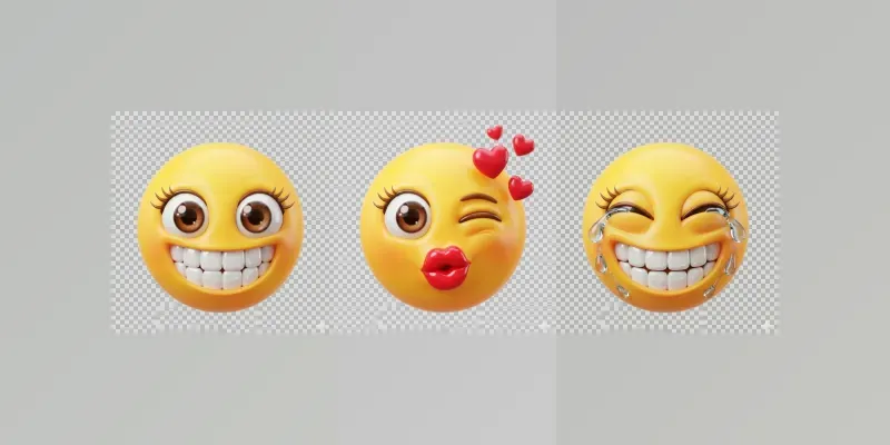 Cute Smiley Face 3D Emojis generated by undefined