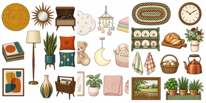 Dollhouse Miniature Accessory Sheets