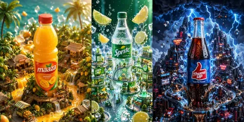 Miniature Cold Drink Worlds Premium 3Ds generated by chatgpt-image
