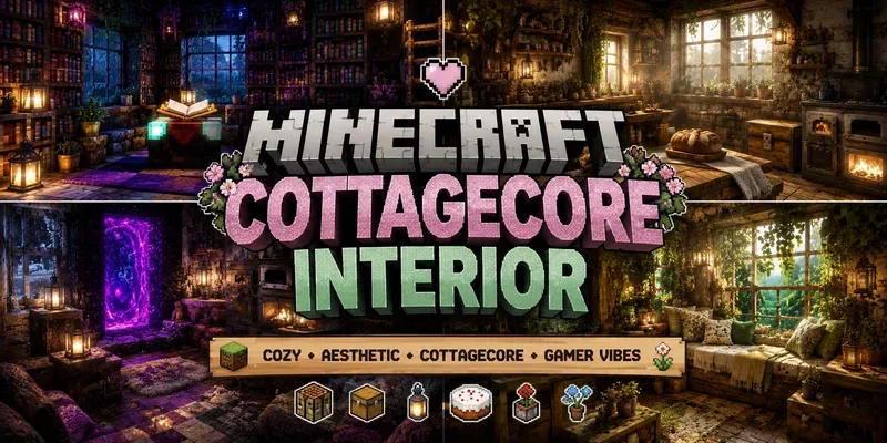 Minecraft Cottagecore Interiors generated by undefined