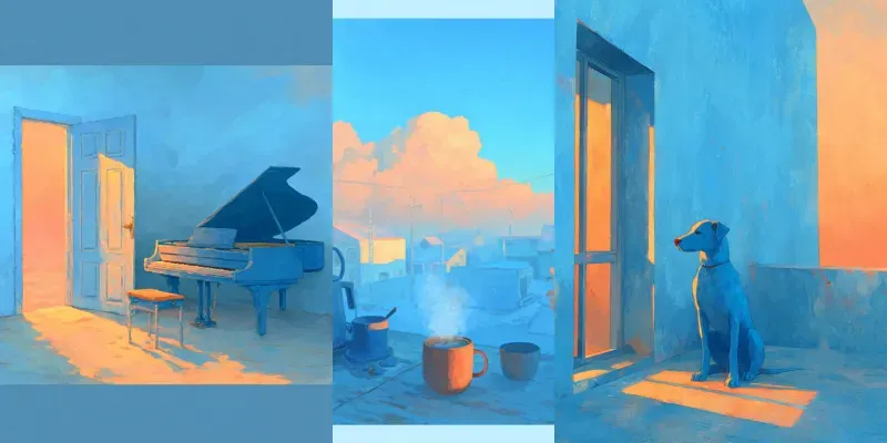 Gouache Dreamy Painterly Warm Glows generated by undefined