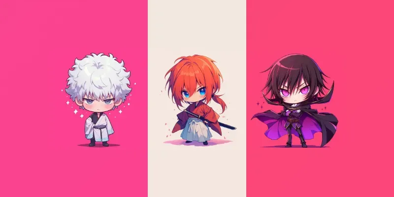 Kawaii Chibi Anime Characters generated by undefined