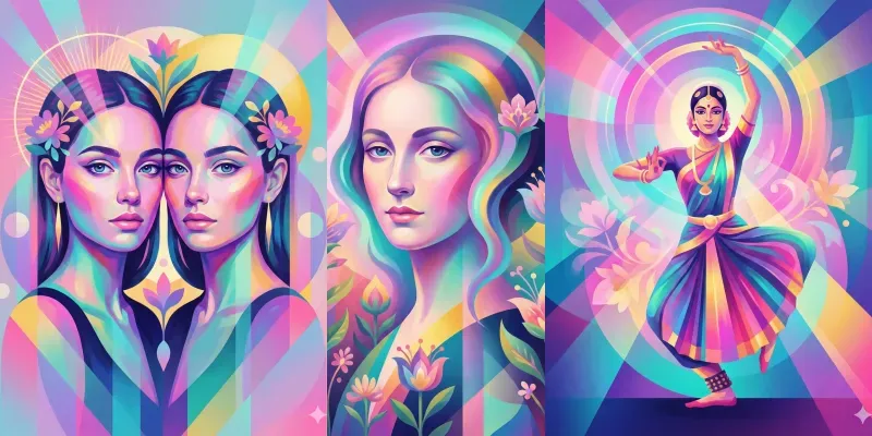 Psychedelic Pop Portraits generated by undefined