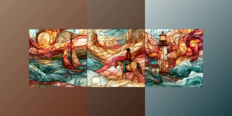 Ornamental Mosaic Illustrations generated by undefined