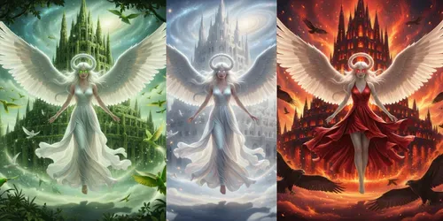 Angel Auras generated by gemini-image