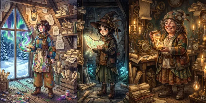 Whimsical Storybook Characters generated by undefined
