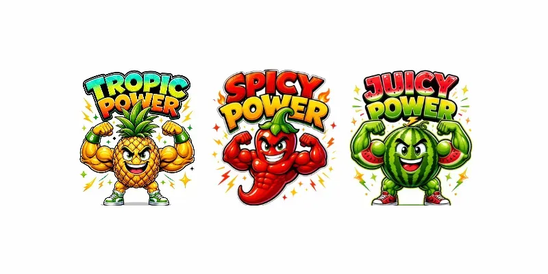 Cartoon Power Mascots generated by undefined