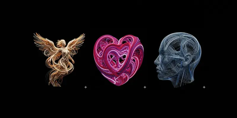 Neon Light Flow 3D Geometries generated by undefined