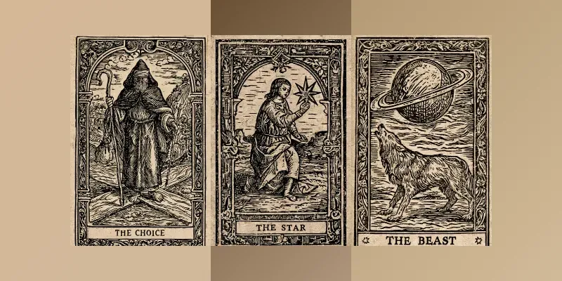 Occult Tarot Woodcut Cards generated by undefined