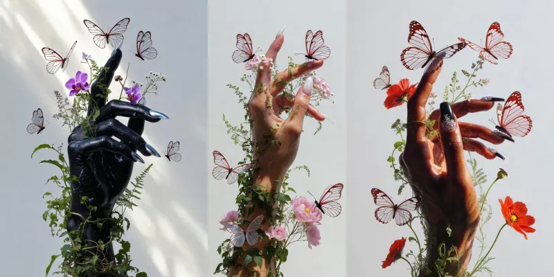 Surreal Botanical Hand Fine Art generated by undefined